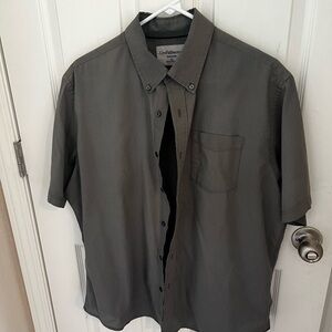 Croft & Barrow Men's Charcoal Button-Down Shirt